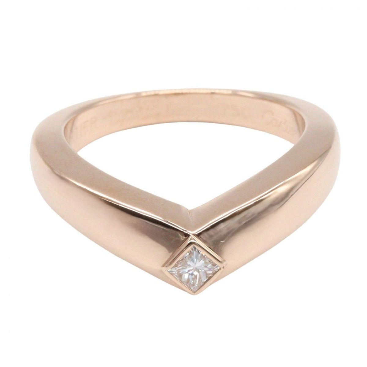 Cartier Ring Triandle 18K Pink Gold Diamond — view 2