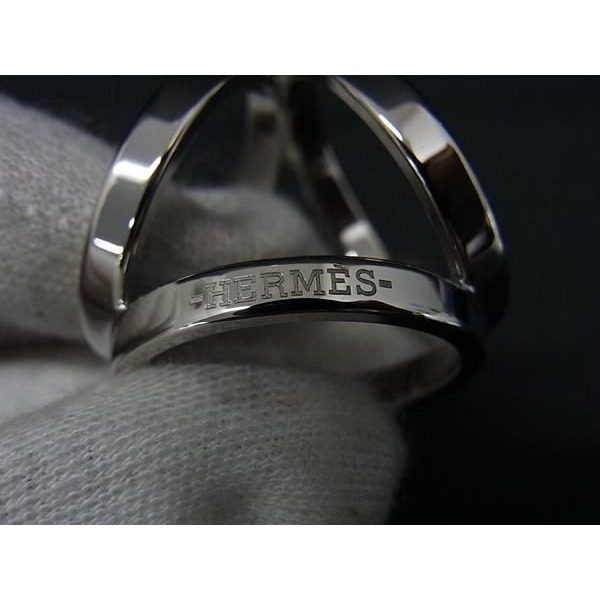 Hermes Trio Scarf Ring Closure Silver — view 3
