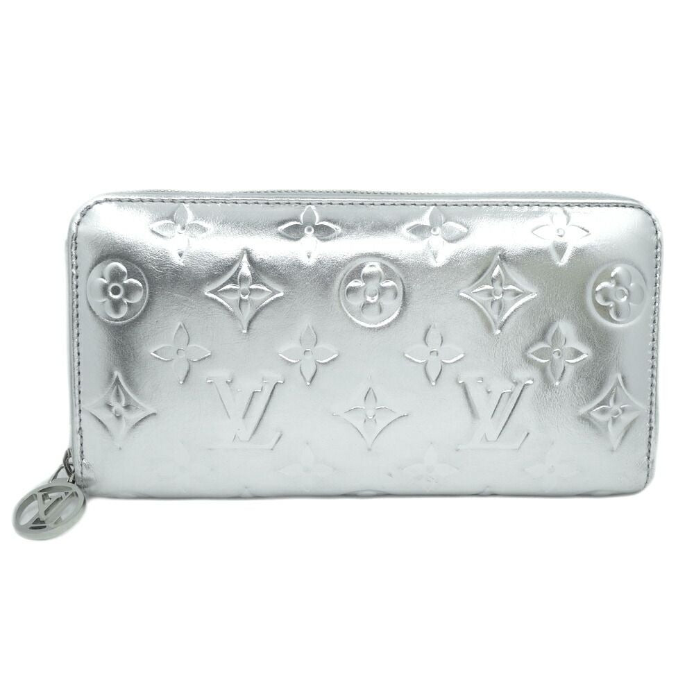 Louis Vuitton Zippy Wallet Coin Case Card Silver