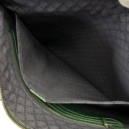 Gucci 325783 Hysteria Clutch Bag Second Bag Document Bag Handbag Leather Green