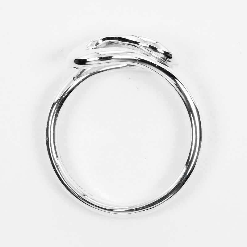 Tiffany & Co Open Wave Silver 925 Size 9 Ladies' 3g Ring - Rings