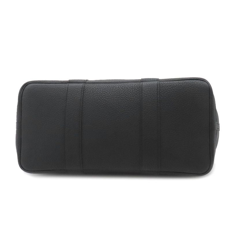 Hermes Tote Bag Garden Party PM Negonda Black Silver Hardware Black Engraved Z