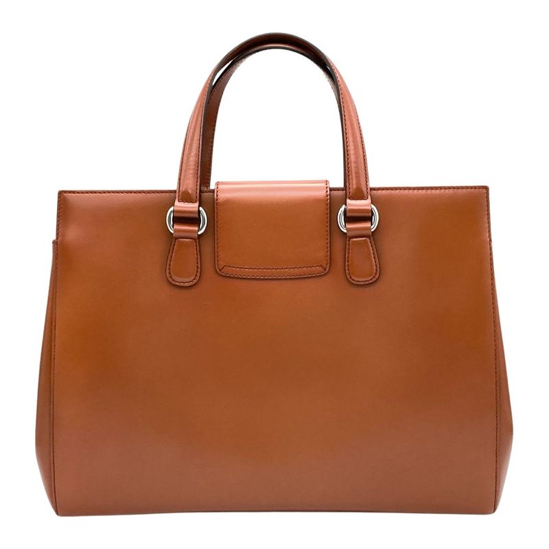 Gucci Lady Lock Tote Bag Leather 331821 Brown Men's