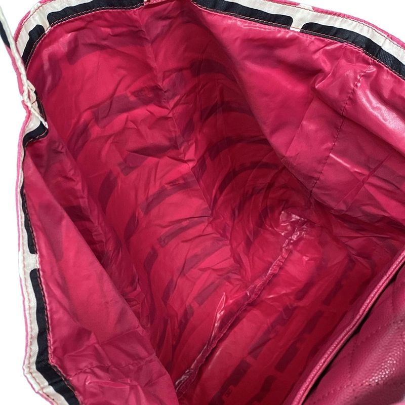 Chanel Tote Bag Matelasse Pink X Black X White Gold Hardware / Chain Shoulder /