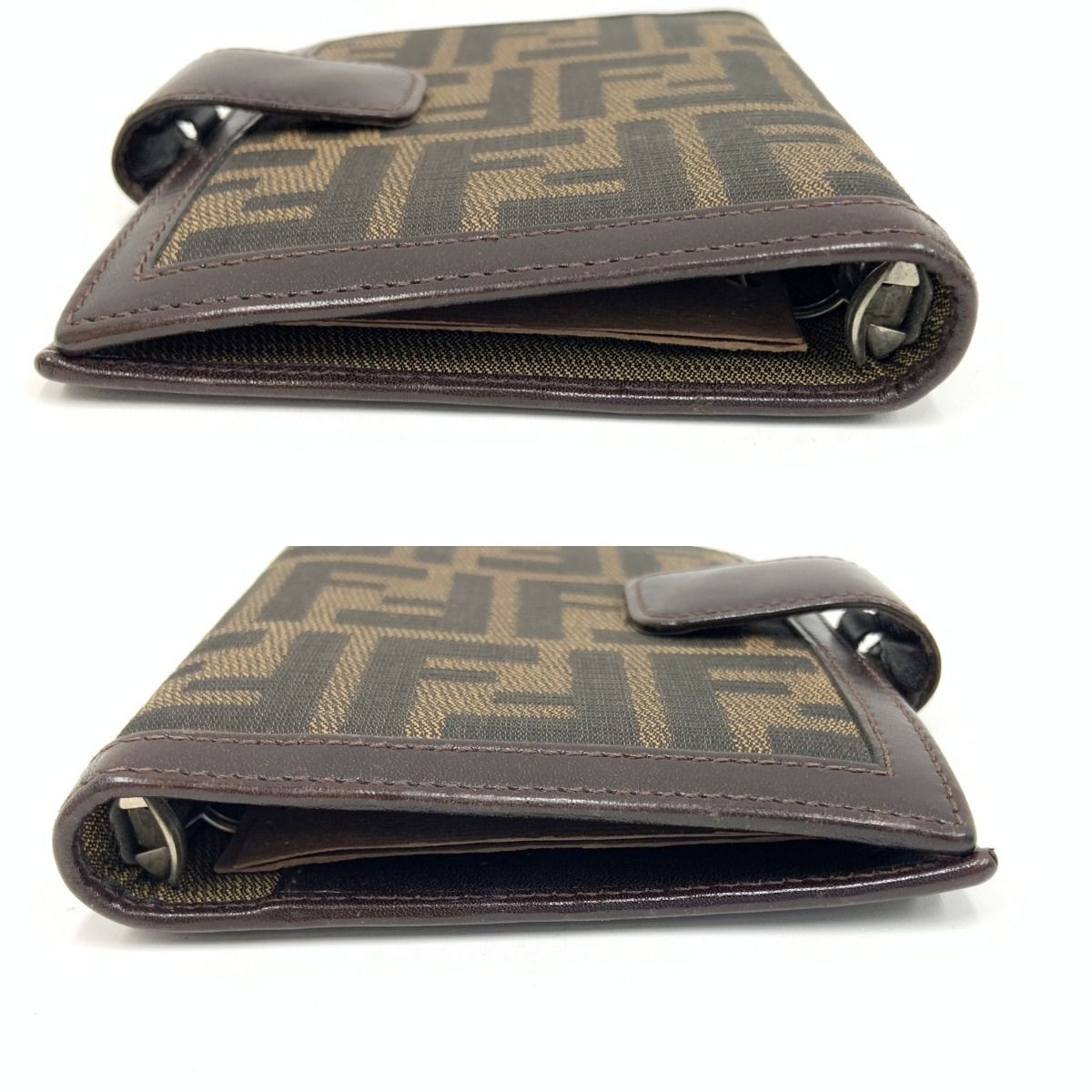 Fendi Zucca 6 Holes Notebook Cover Brown