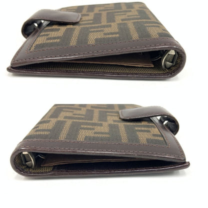 Fendi Zucca 6 Holes Notebook Cover Brown