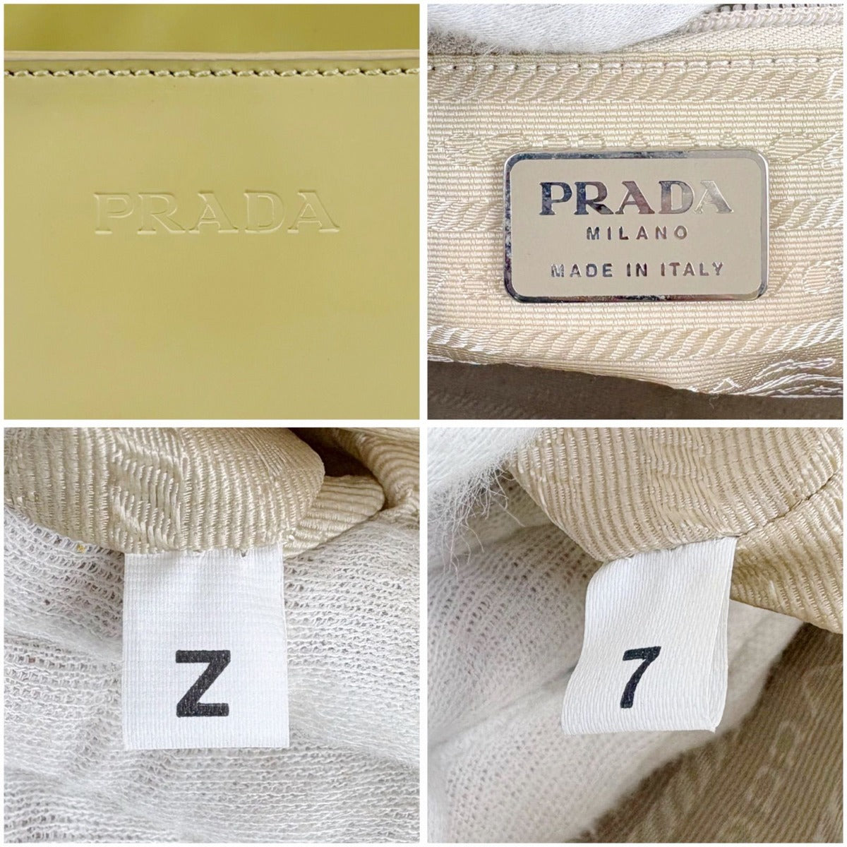 Prada Tote Logo Totes Cream — view 11