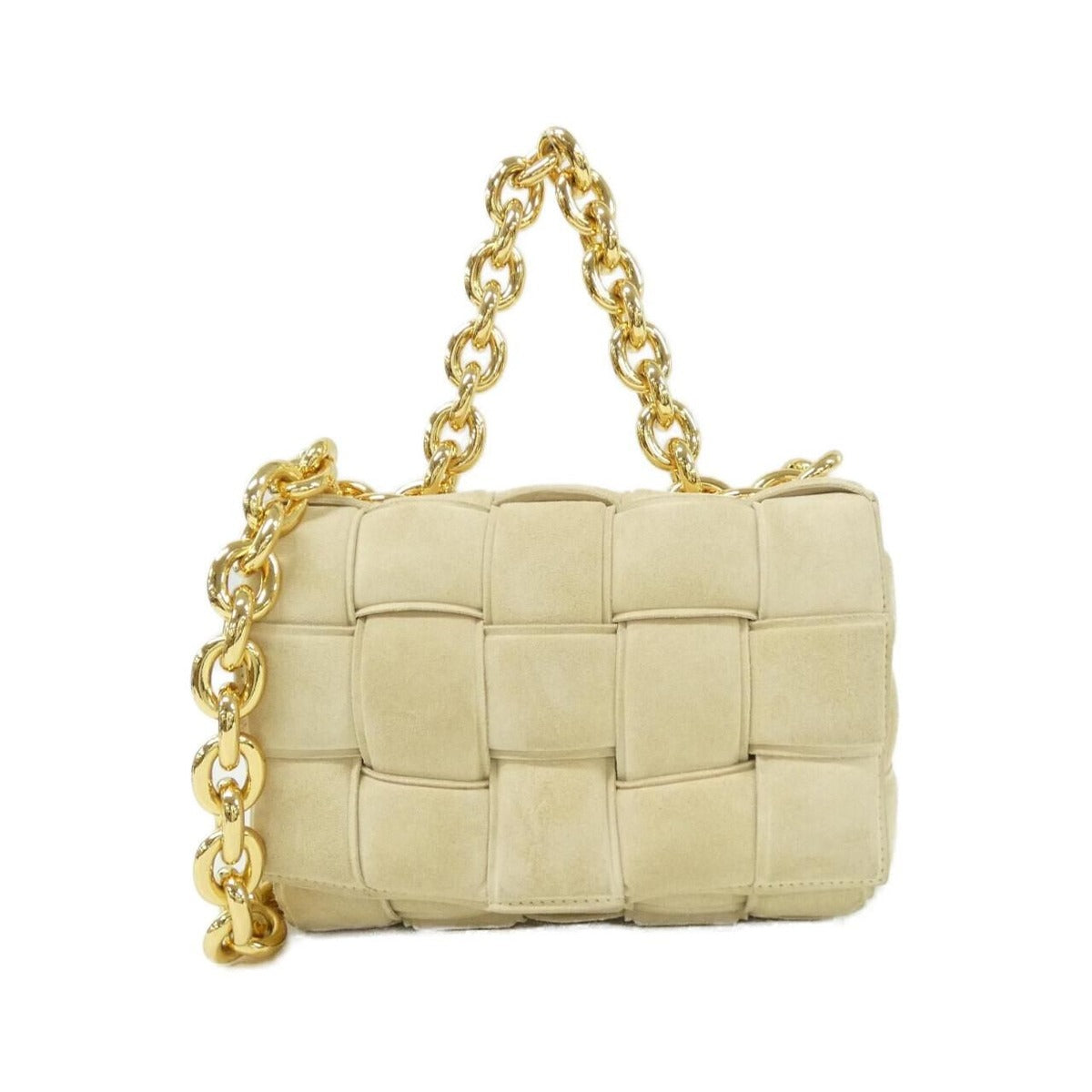 Bottega Veneta Shoulder Bag Suede Beige