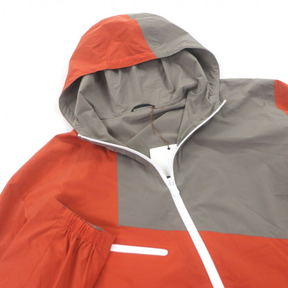 Hermes Panel Packable Windbreaker Jacket Terracotta Gray 46 Made — view 2