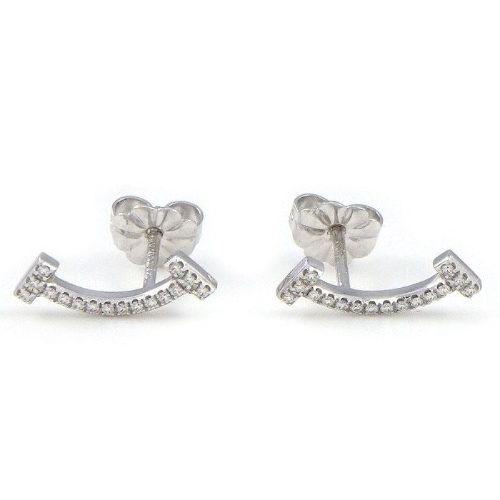 Tiffany & Co Earrings T Smile Mini Micro Diamond Total