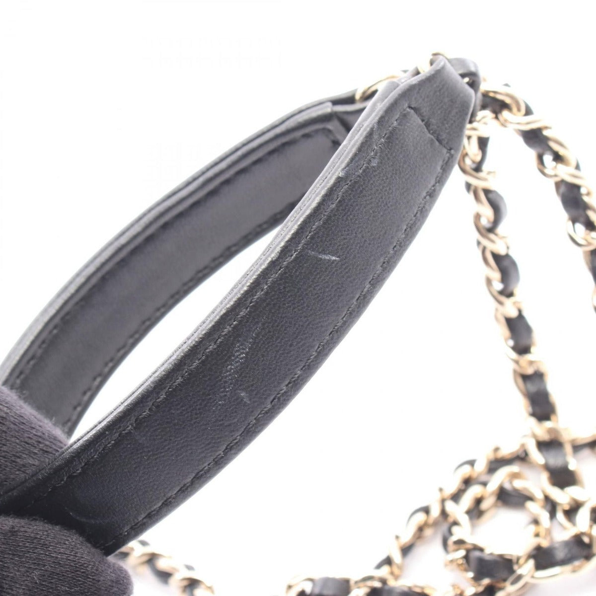 Chanel Shoulder Bag Quilted Mini Black Leather Chain — view 7