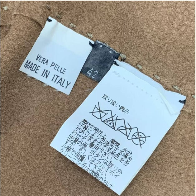 Fendi Jacket Leather Brown 42 — view 7