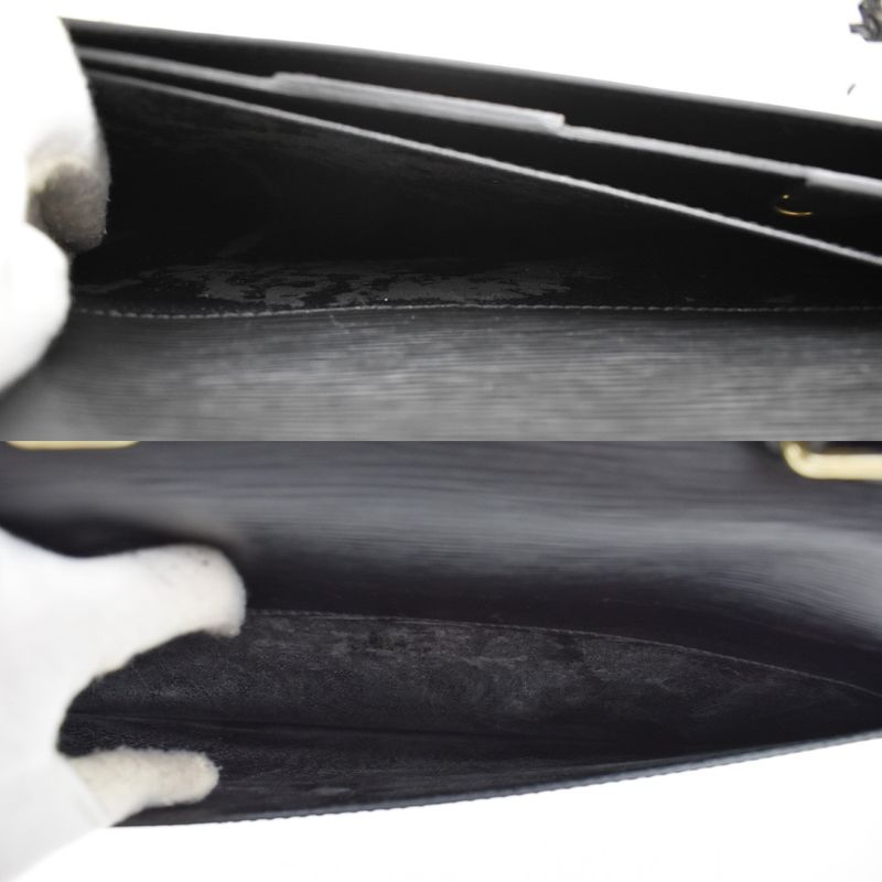 Louis Vuitton Serviette Conseil Business Bag Handbag Epi Black M54422 30kb022