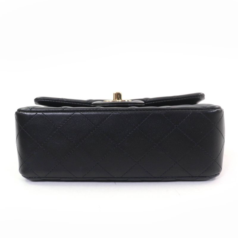 CHANEL A69900 Mini Matelasse 20 Lambskin Random Serial Chain Shoulder Bag Black