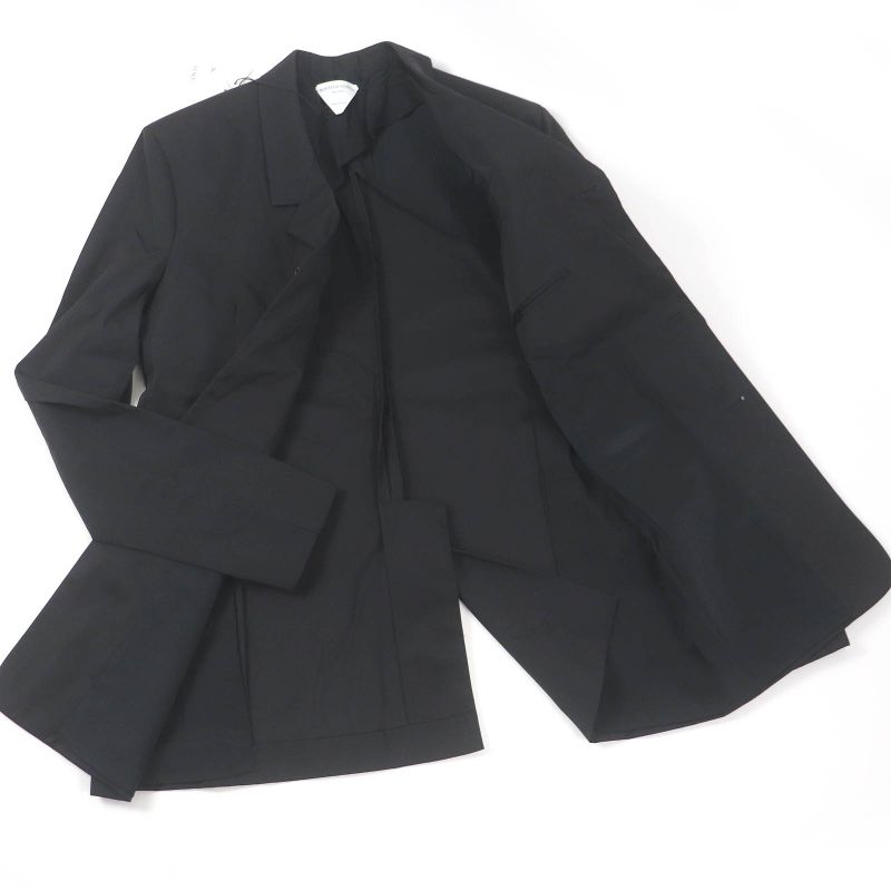Bottega Veneta 20AW 636451 3B Single Tailored Jacket Coat Black