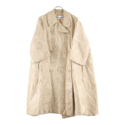 Dolce & Gabbana Jacquard All Over Pattern Double Breasted Coat