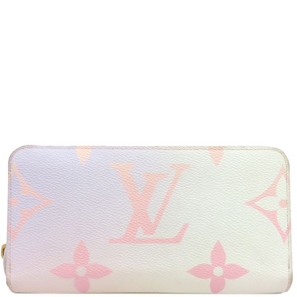 Louis Vuitton Long Wallet Zippy Wallet Monogram Canvas Sunrise Pastel Gold