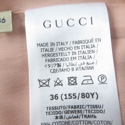 Gucci 691496 Cotton Rayon GG Pattern Belted Jumpsuit All-in-one Tunagi Pink 36