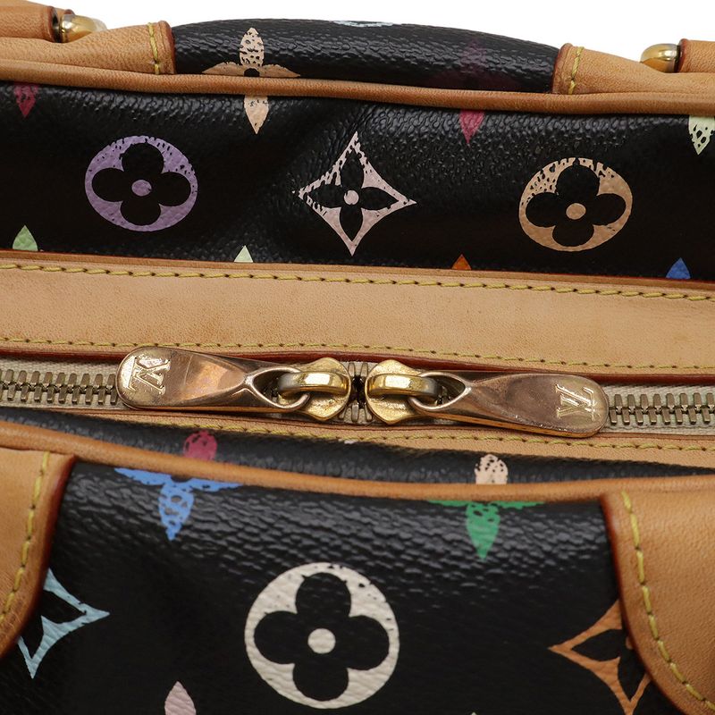 Louis Vuitton Monogram Multicolor Claudia Handbag Shoulder Bag Noir Black M40194