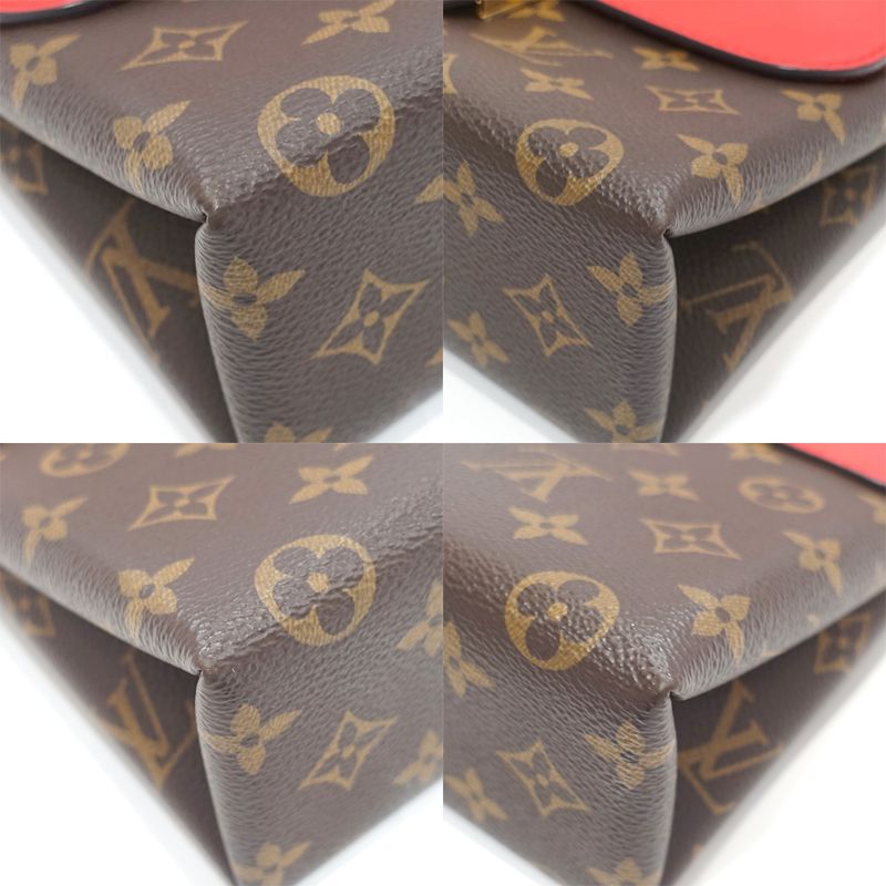 Louis Vuitton Rocki-bb Handbag M44322 Monogram Brown Gold Hardware 2WAY