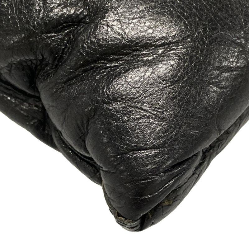 Bottega Veneta Clutch Bag Padetto / Maxi Intrecciato Black Leather