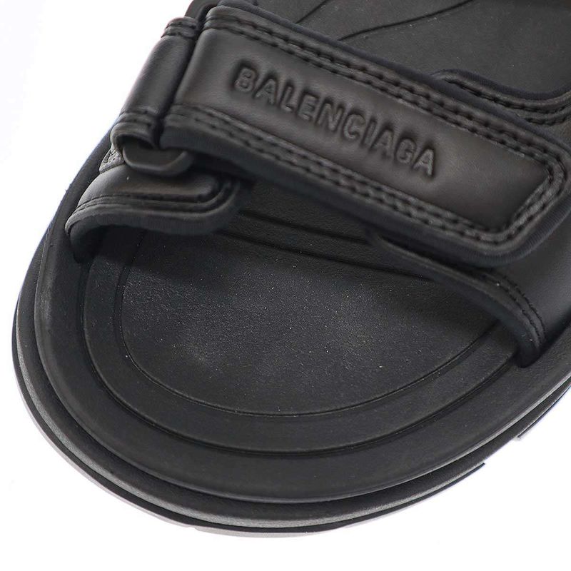 Balenciaga Tourist Faye Cles Zaar Sandal 738613 Black 39