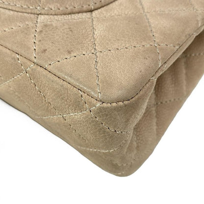 Chanel Shoulder Bag Matelasse /255 Beige Double Flap / Gold Hardware / Mademoise