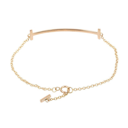 Tiffany & Co Bracelet T Smile Diamond Wrist 18K Pink Gold — view 2