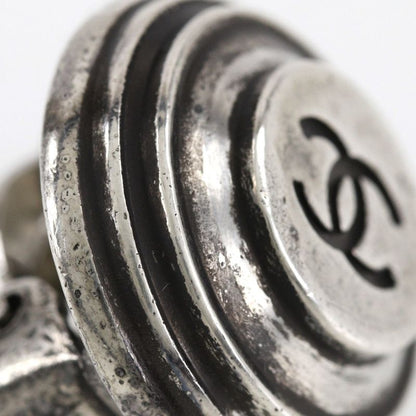 Chanel Coco Mark Metal Silver 99P Ladies 11.7g Earring