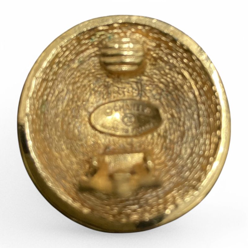 Chanel ⑤ 93P Coco Mark Earring Ladies Gold