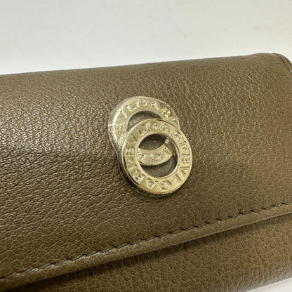 Bvlgari Bulgari Key Case Double Ring 6-ring Leather Brown