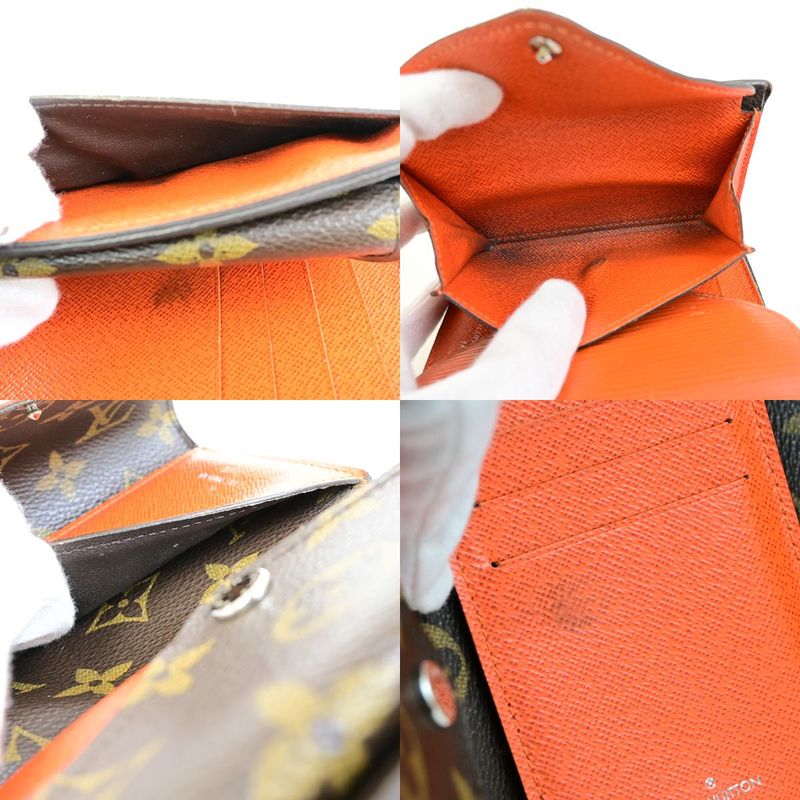 Louis Vuitton Marylou Compact Trifold Wallet Monogram Leather Orange M60495