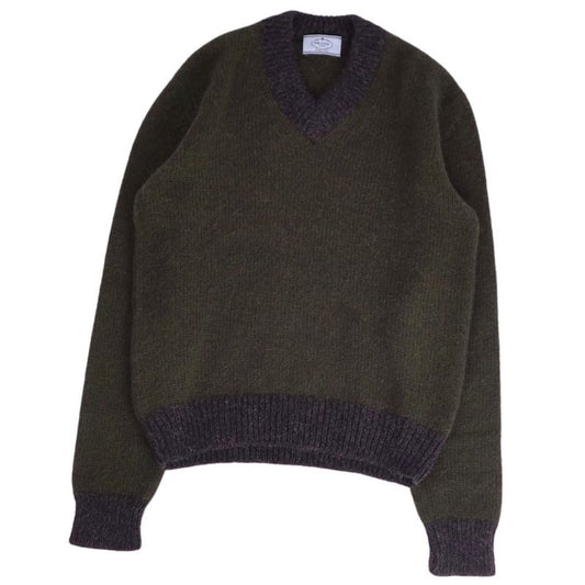 Prada Knit Sweater Long Sleeve Long Sleeve Alpaca Tote