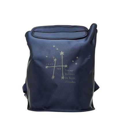 Hermes Sherpa Travel Around the Stars Exhibition Backpack Navy Nylon