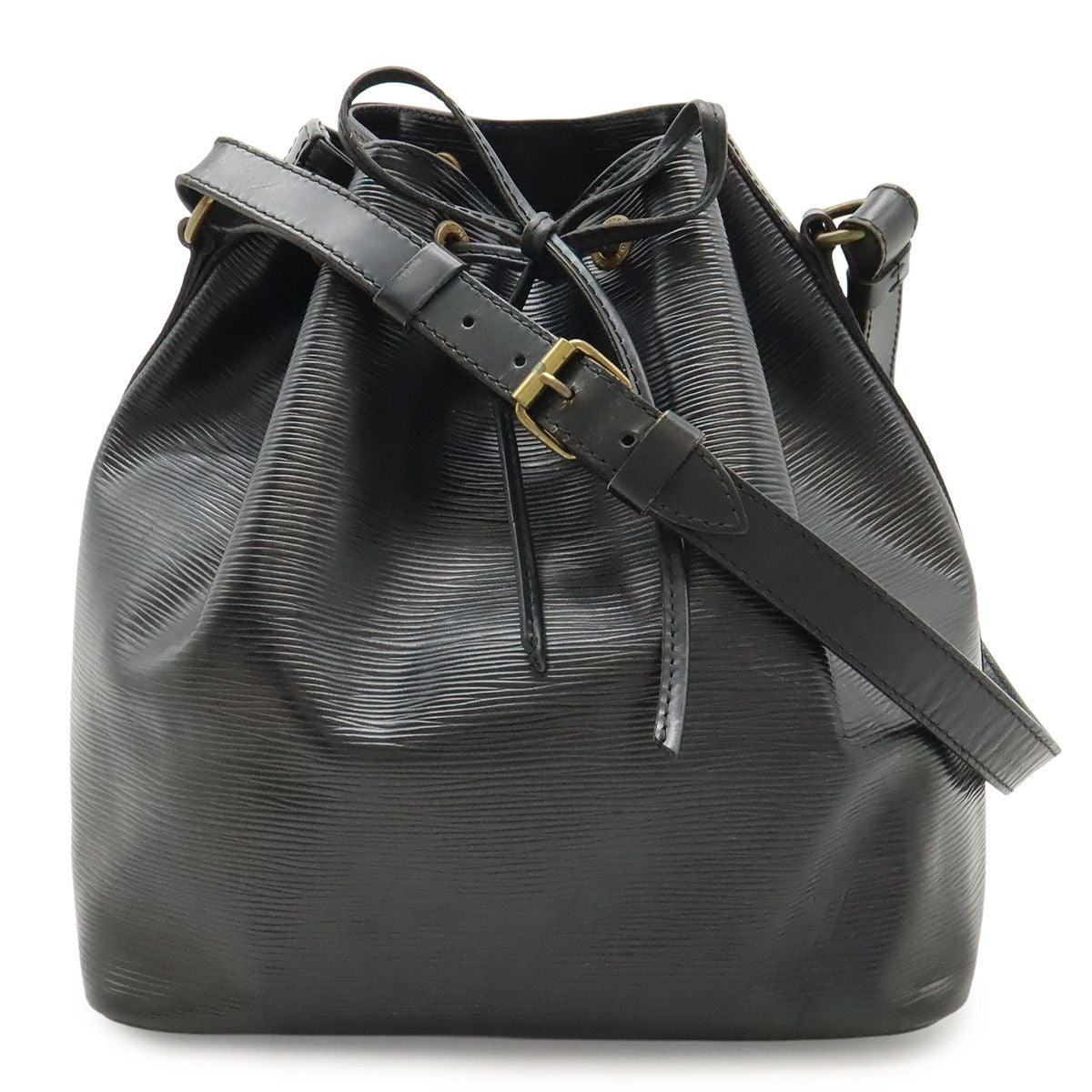 Louis Vuitton Epi Petit Noe Shoulder Bag Drawstring Noir Black