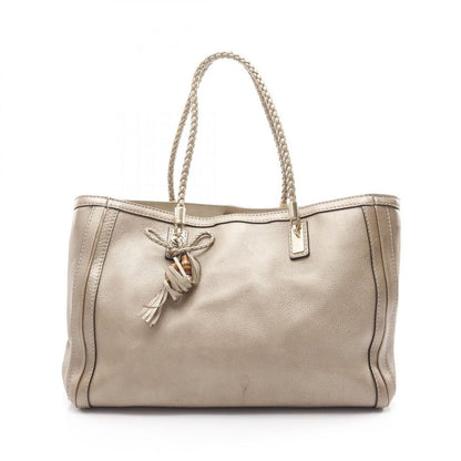 Gucci Tote Bella Bamboo Gold Leather