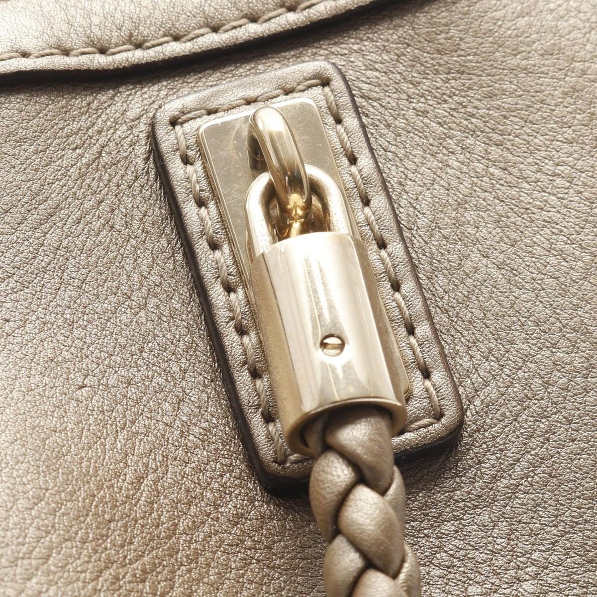 Gucci Tote Bella Bamboo Gold Leather — view 6