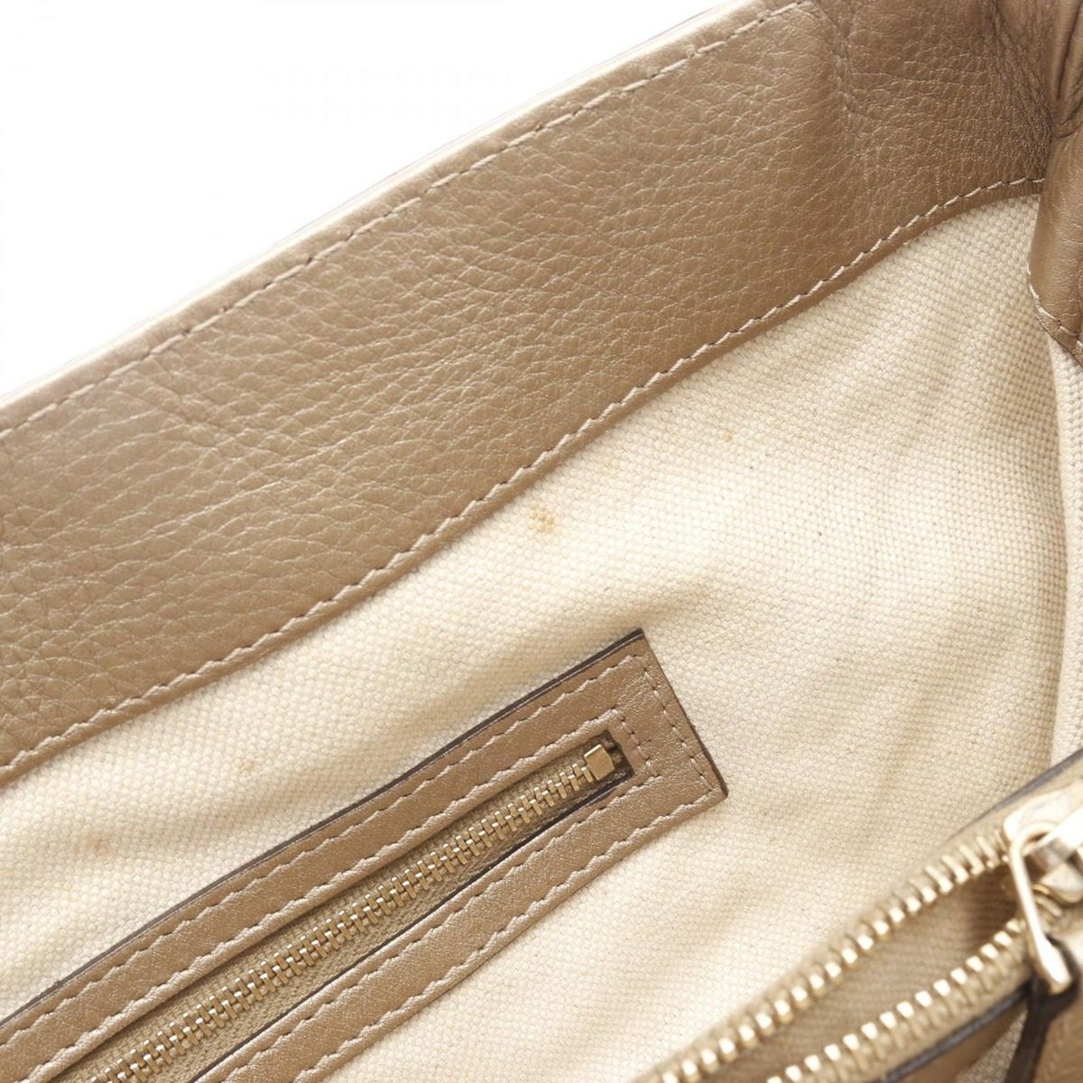Gucci Tote Bella Bamboo Gold Leather — view 9