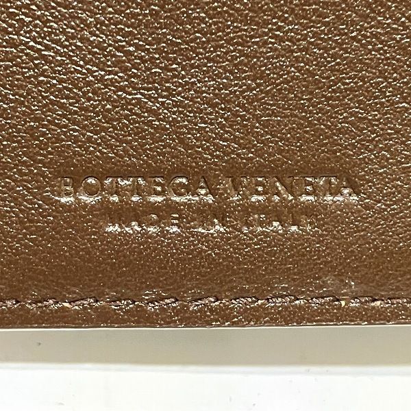 Bottega Veneta Intrecciato Dark Brown Trifold Wallet Unisex