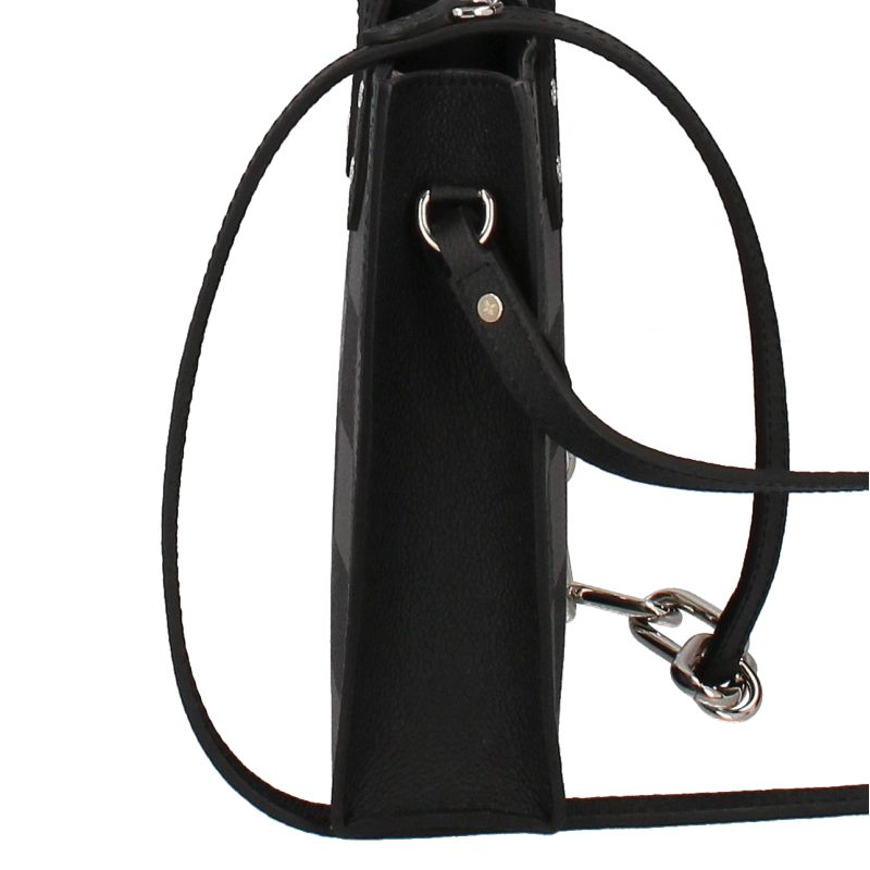 Louis Vuitton Sac Pla XS N60479 Damier Checkerboard Men's Shoulder Bag Black