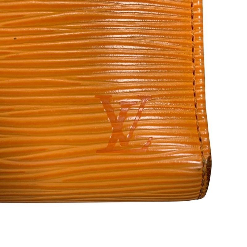2841 Louis Vuitton Porte Monet Vieux Viennois Epi Orange Clasp M6324h Preowned