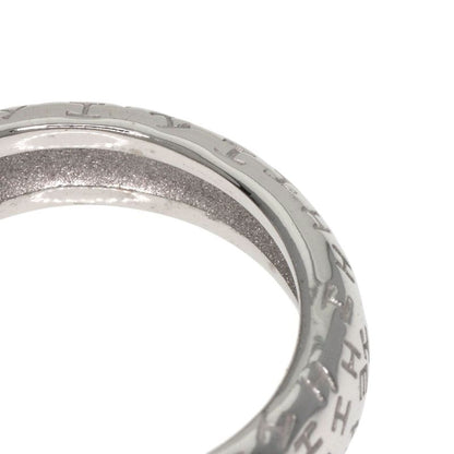 Hermes Toubou Wave #50 Ring 18K White Gold Ladies
