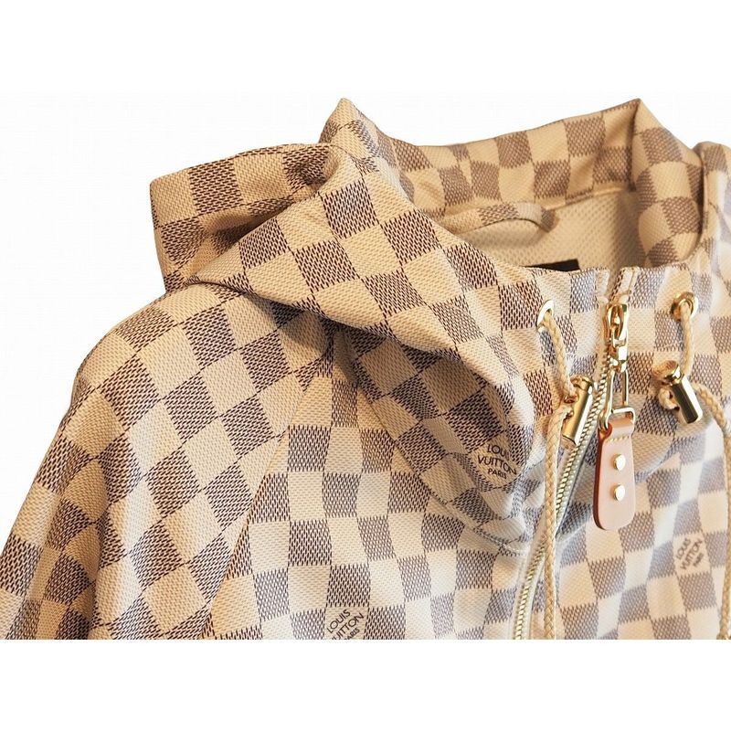 Louis Vuitton Damier Azure Radimir Hooded Parka 1a8rhw Zip Up Outerwear Coat