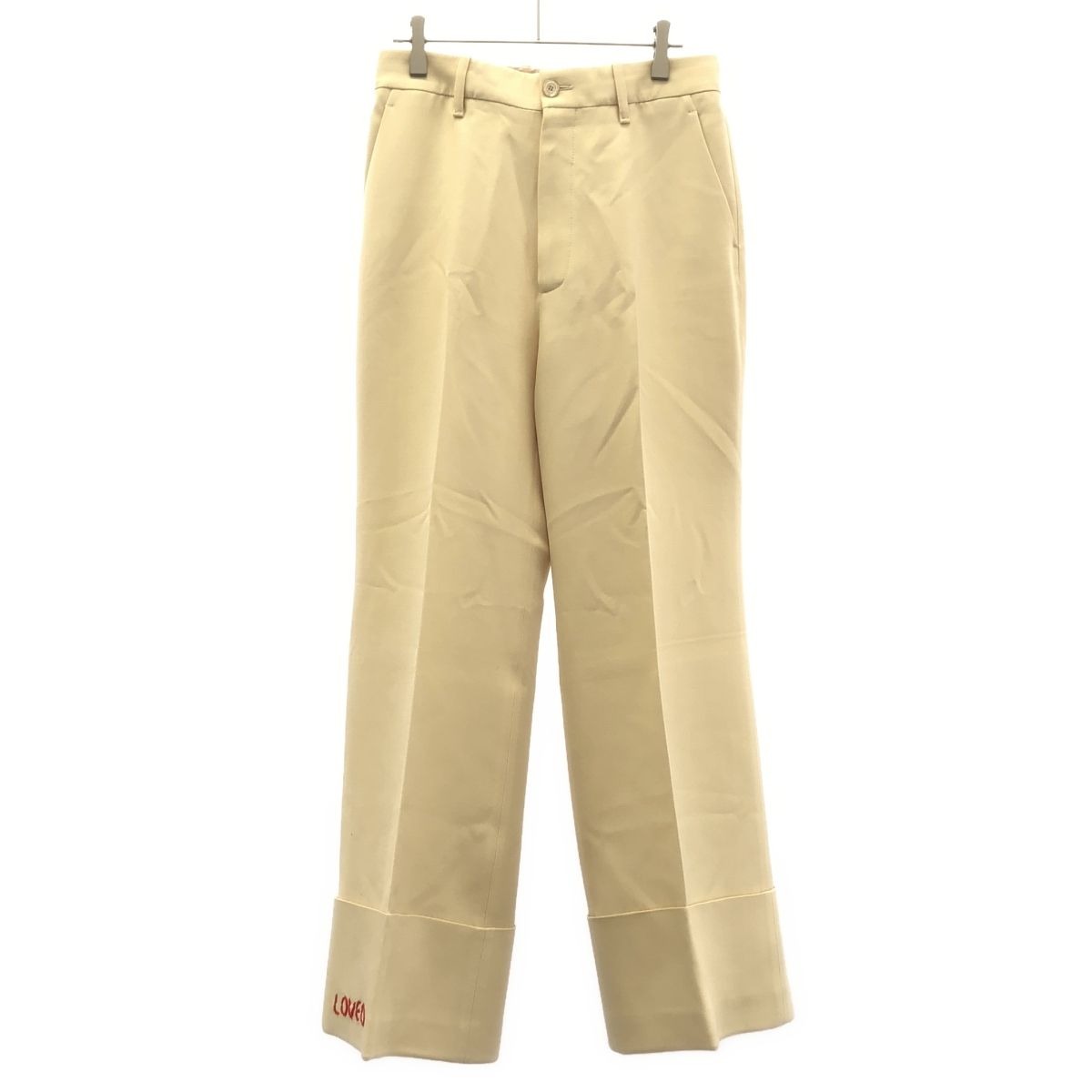 Gucci Love Embroidered Trousers Pants Ivory 42