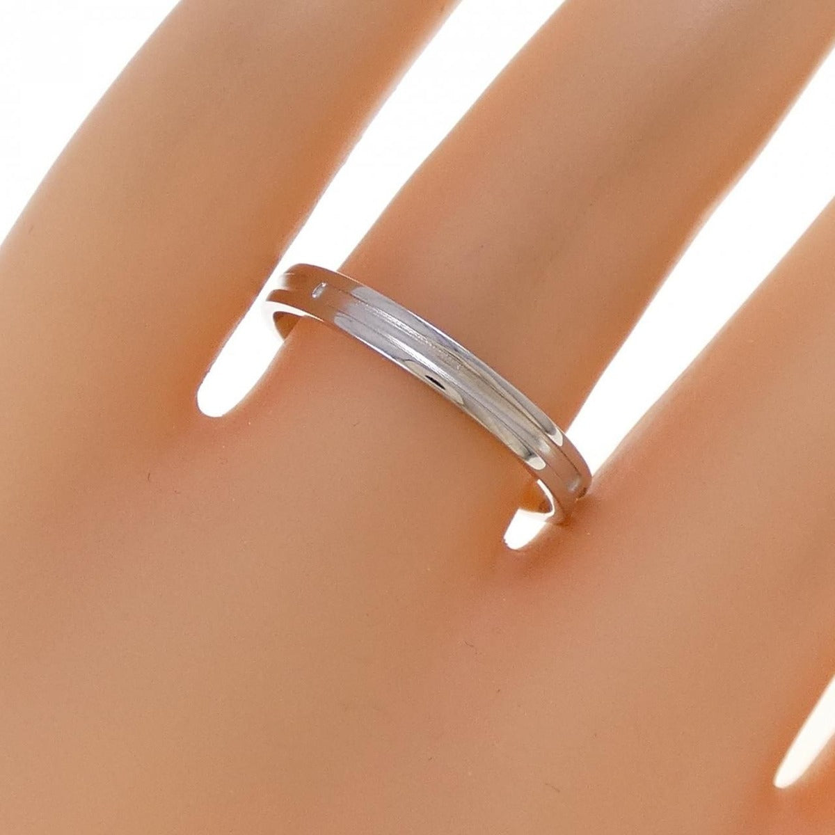 Hermes Mini Empreinte Ring White Gold — view 5