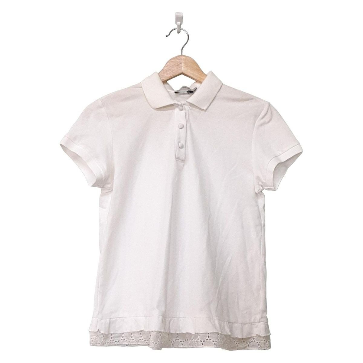 Moncler Short Sleeve Polo Shirt S Maglia Manica Corta White