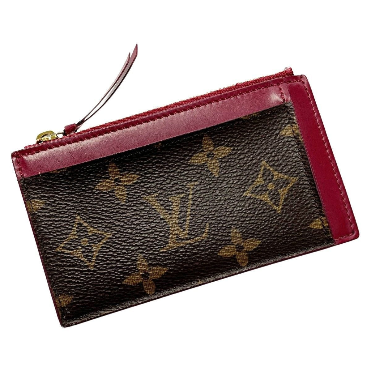 Louis Vuitton Porto Carte Zip Coin Case Monogram Pink