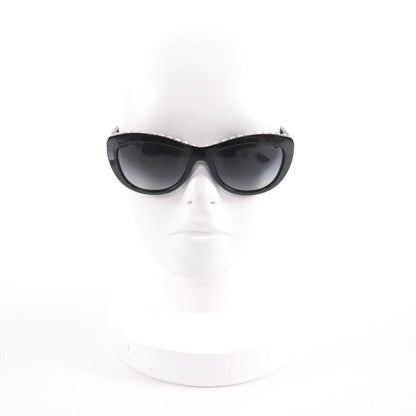 Chanel Logo Faux Pearl Sunglasses Eyewear Black — view 2