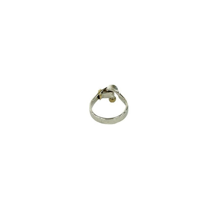 Tiffany & Co Love Knot Ring Hook Eye 18k Yellow Gold Silver — view 7