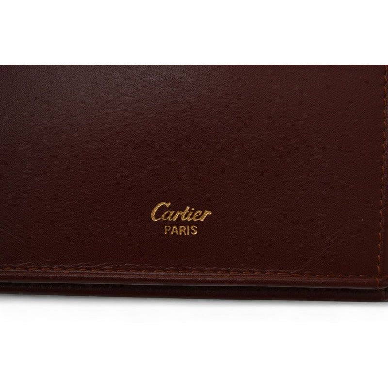Cartier Fold Wallet Vintage Mini Must de Cartier Bordeaux — view 11
